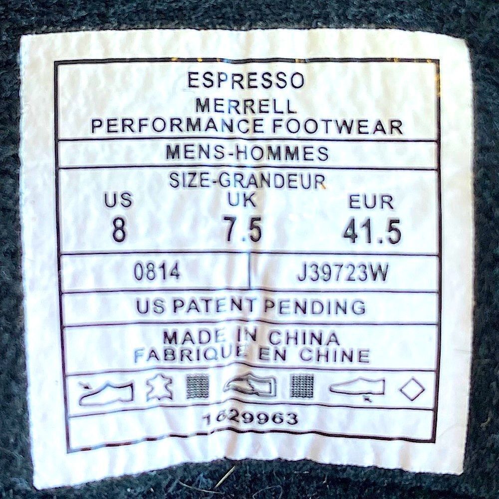 Size 8 Merrell Moab Waterproof Hiking Shoes Espresso - Picture 11 of 15